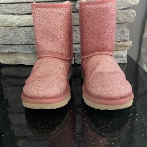 Glittery Ugg boots size 1.